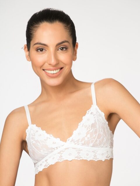 Corpiño Triángulo de Puntilla Blanco Cocot 5300