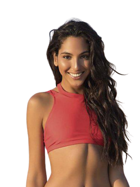 Top con tira al cuello rojo Cocot 12679
