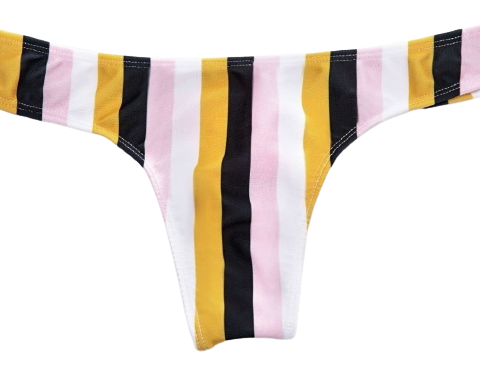 Bombacha Colaless Ancha Estampado Rayado 21 Cocot 12595