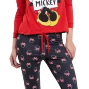 Pijama Mujer Mickey Manga Larga Cocot 20105