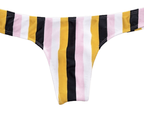 Bombacha Colaless Ancha Estampado Rayado 21 Cocot 12595
