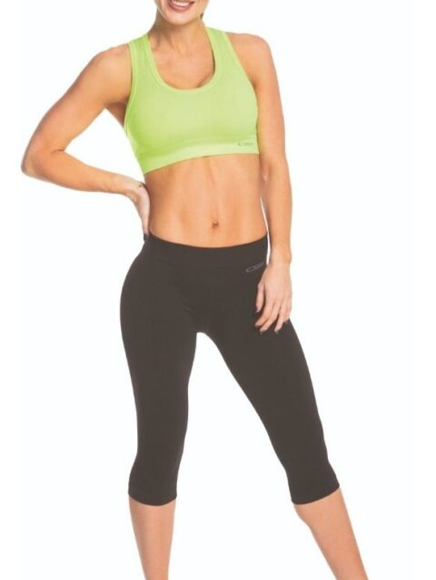 Calza Deportiva de Mujer Pescadora Sin Costura Negro Cocot 4891
