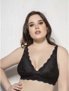 Corpiño Puntilla Plus Negro Cocot 5499