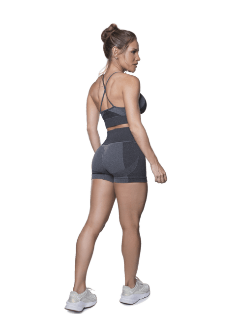 Short Diagonal Power S/Costura Melange Cocot 10269