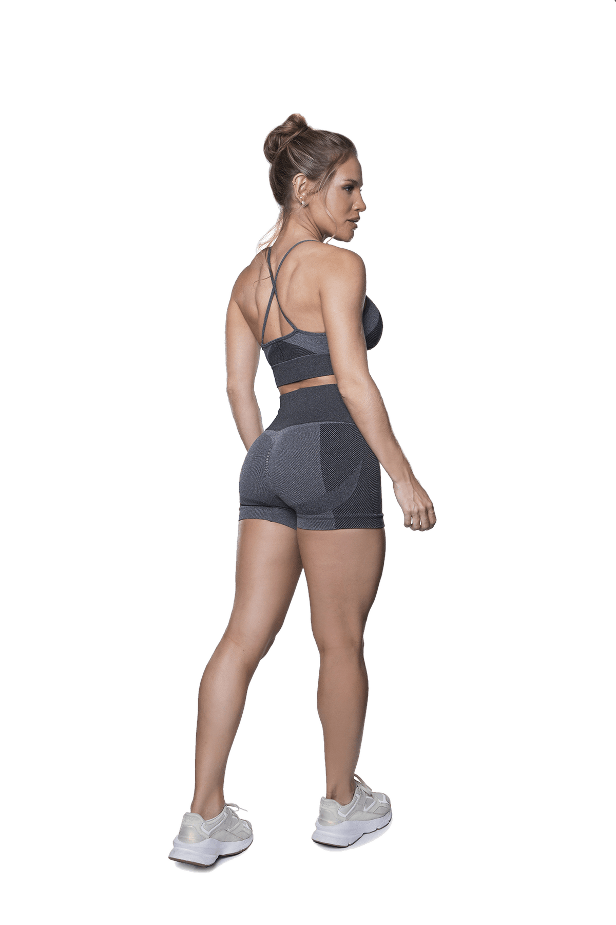 Short Diagonal Power S/Costura Melange Cocot 10269