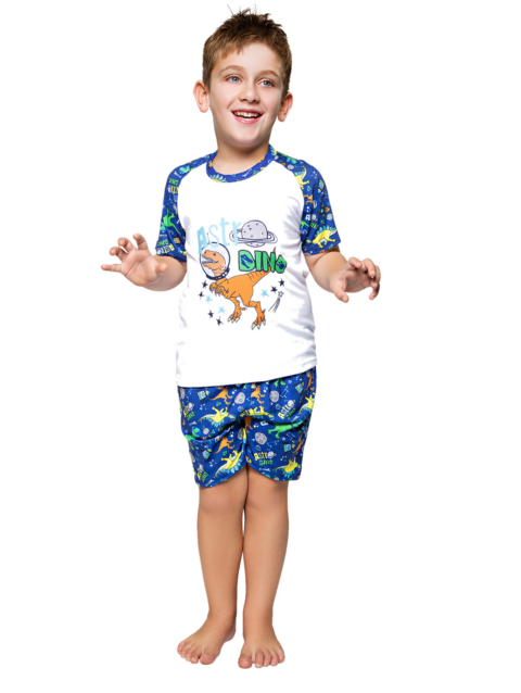 Pijama Musculosa Nino Astro Dino Azul Francia Cocot 11746