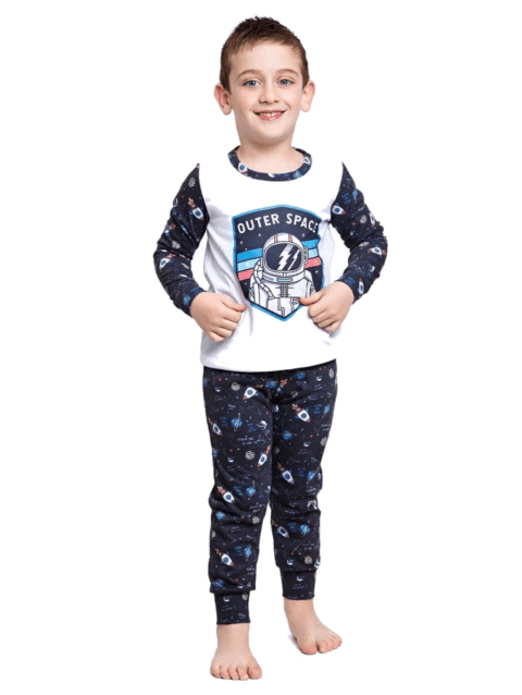 Pijama Nino Space Negro Cocot 11760