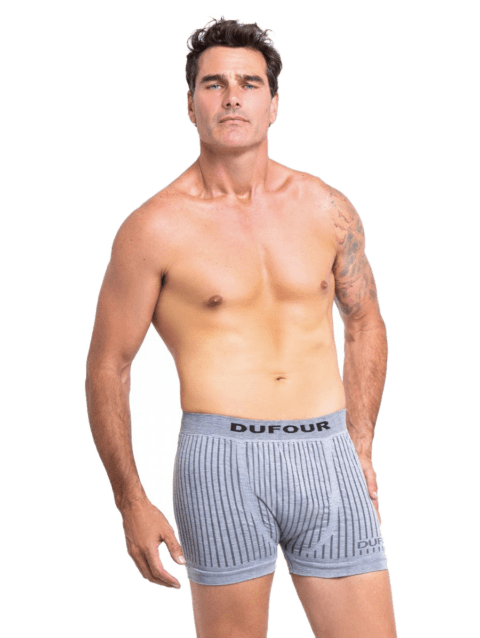 Boxer Rayas Verticales S/Costura Negro o Blanco o Azul Francia Cocot 11783