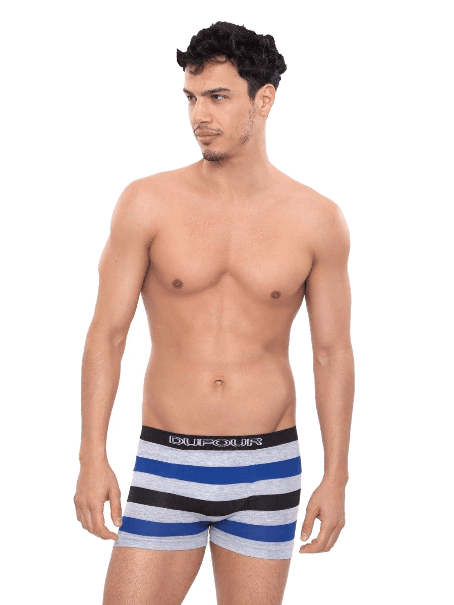 Boxer Corto Tricolor S/Costura Negro o Rojo o Melange o Bordo o Azul Francia o Azul Marino Cocot 11843