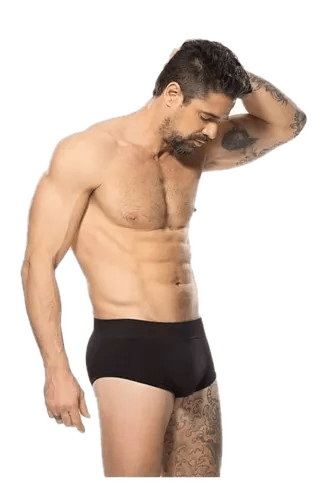 Slip Sin Costura Microfibra Negro o Blanco o Azul Francia o Verde Militar Cocot 11894