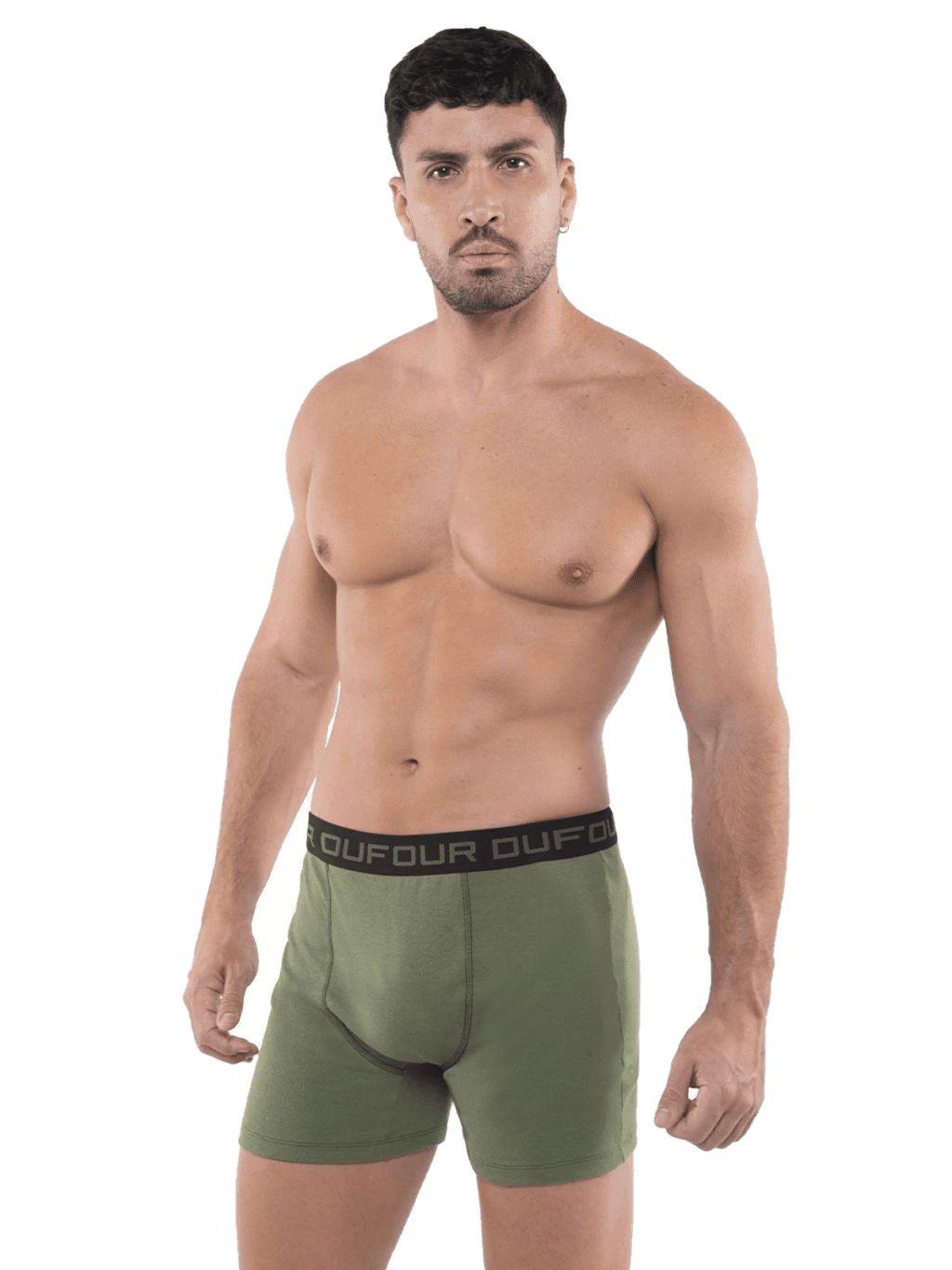 Boxer Elastico Ancho Negro o Melange o Bordo o Azul Francia Dufour 12052