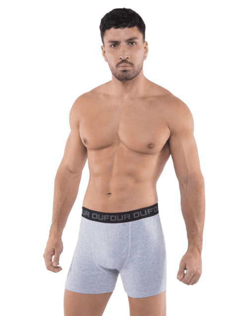 Boxer Elastico Ancho Negro o Melange o Bordo o Azul Francia Dufour 12052