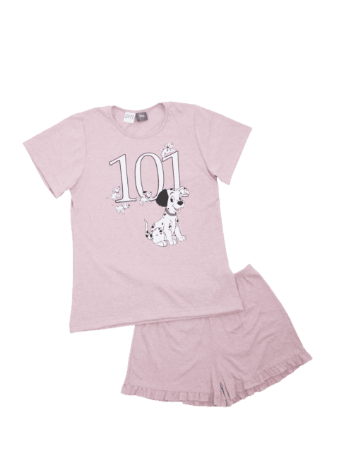 Pijama Mangas Cortas 101 Dalmatas Rosa Cocot 20310