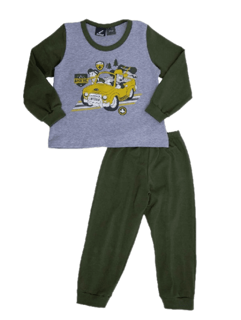 Pijama Mickey Kids Verde Militar Cocot 20507