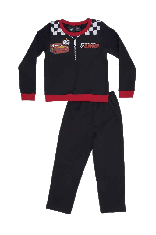 Pijama Cars Kids Negro Cocot 20508