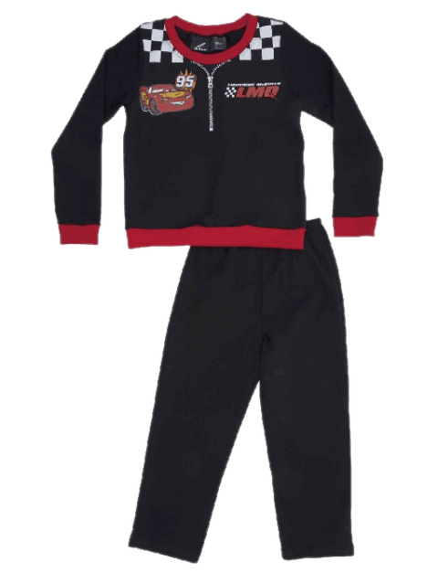 Pijama Cars Kids Negro Cocot 20508