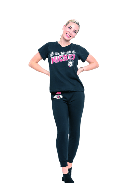 Pantalon Hey Mickey Negro Cocot 21067