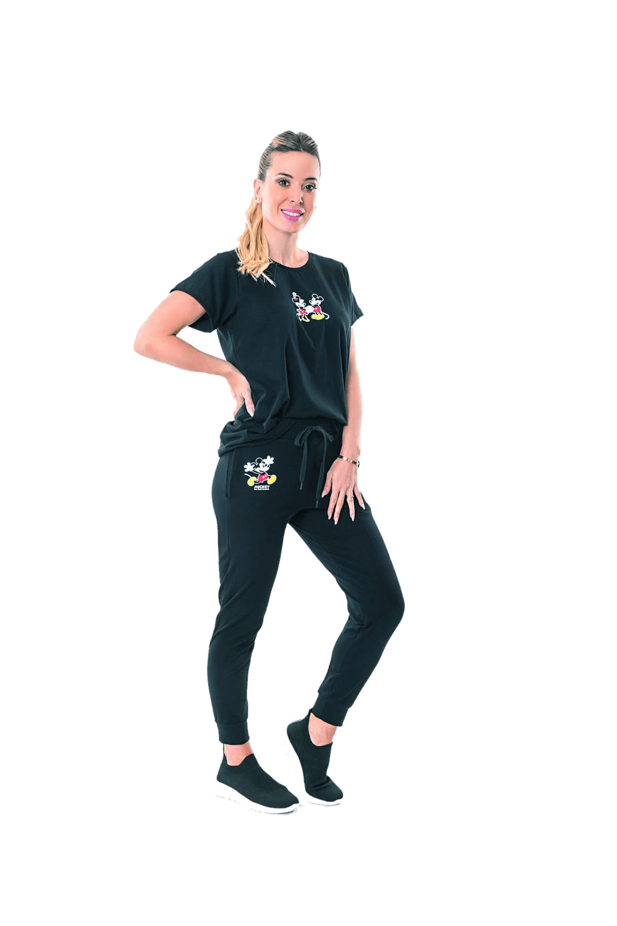 Pantalon Small Mickey Negro Cocot 21070