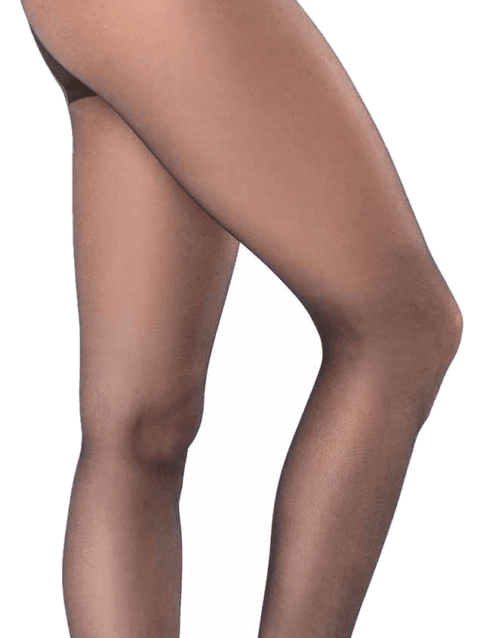Panty Suave Desnuda Sin Puntera Lycra Negro o Tostado Oscuro (39) o Avellana (32) o Tostado (34) Cocot 466