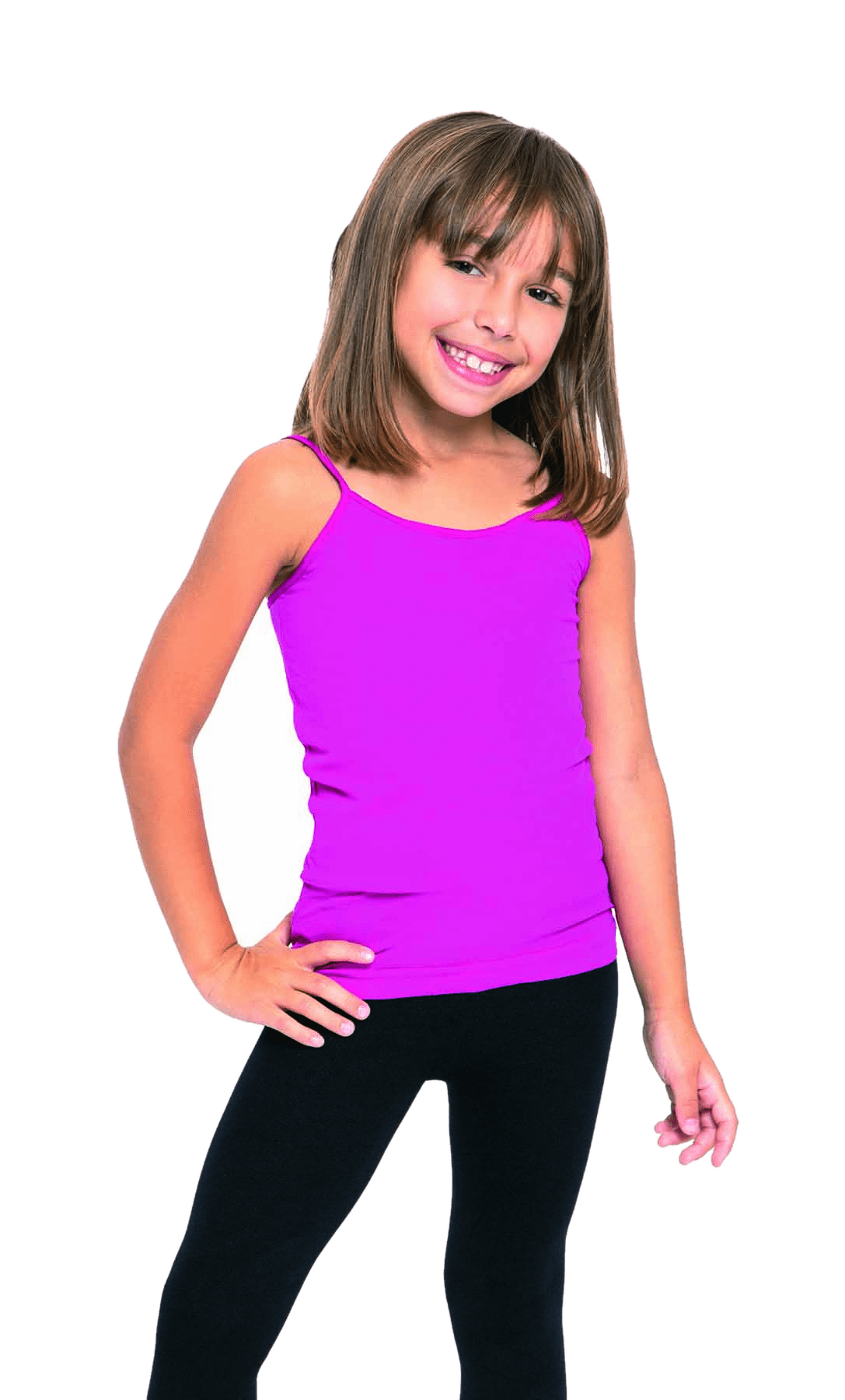 Camiseta Nina Con Bretel Supplex Blanco o Pink o Turquesa o Naranja Cocot 5166