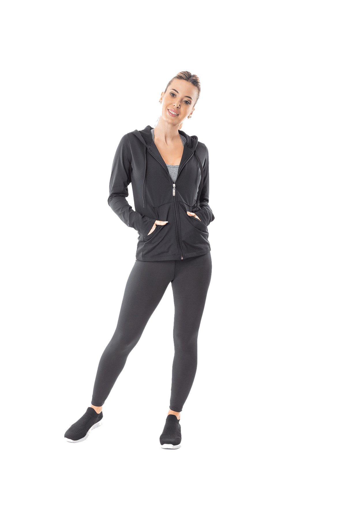 Campera Basica Frizada Negro Cocot 5297