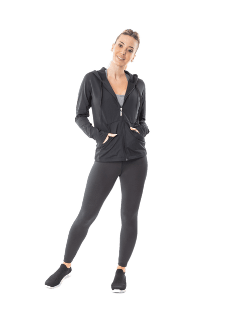 Campera Basica Frizada Negro Cocot 5297