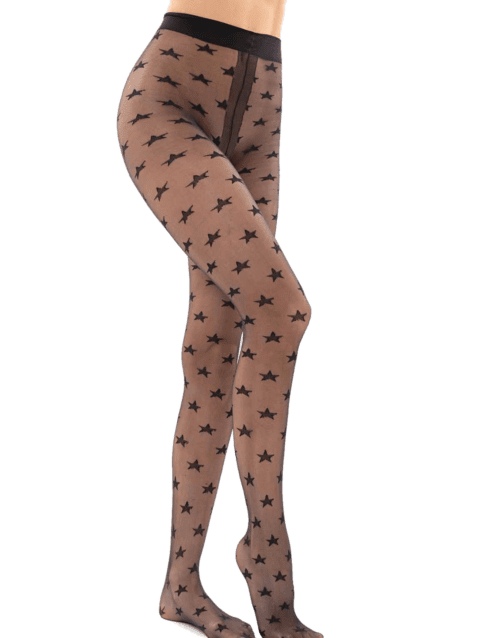 Panty Estrellas Negro Cocot 547