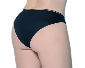 Vedetina 2da Piel C/Elastico Transparente Negro o Blanco Cocot 5573