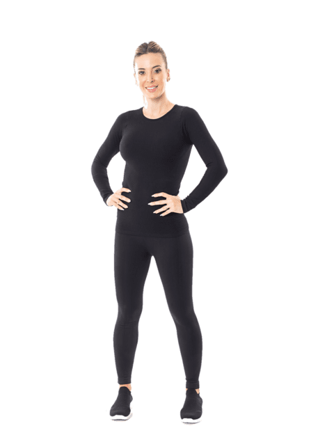 Camiseta Termica Morley Dama Sin Costura Negro o Blanco Cocot 6203