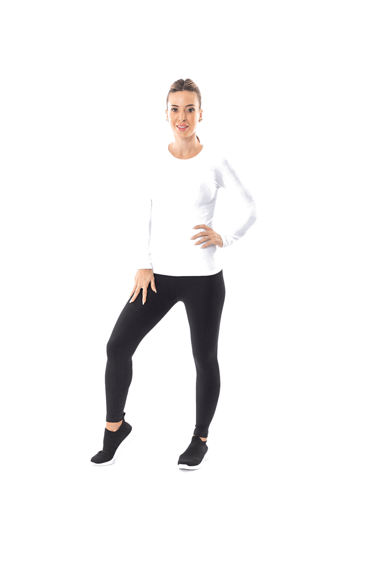 Camiseta Termica Morley Dama Sin Costura Negro o Blanco Cocot 6203 - Imagen 4