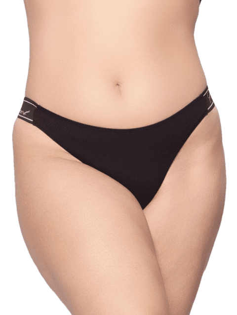 Tanga Basica Romantic Negro o Blanco o Melange Cocot 6403