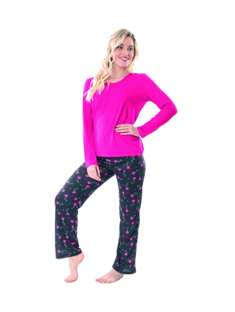 Pijama Rosas Pink Cocot 7412