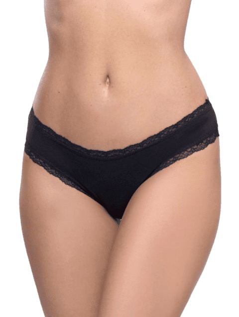 Vedetina Algodon Lycra Con Puntilla Negro o Blanco o Avellana (32) Cocot 9080