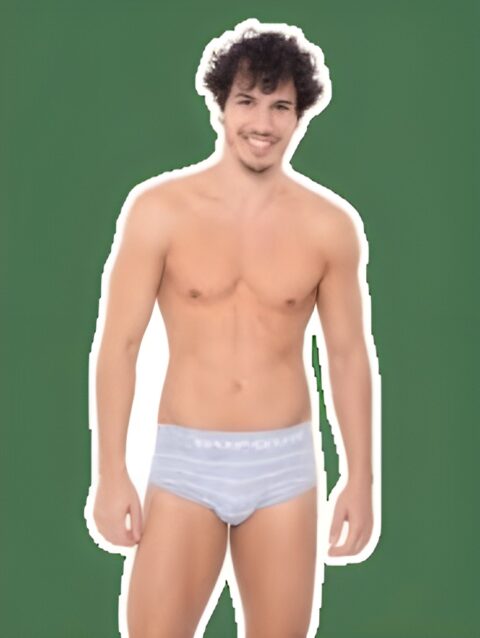 Slip Rayado S/Costura Negro o Blanco o Rojo Cocot 11798