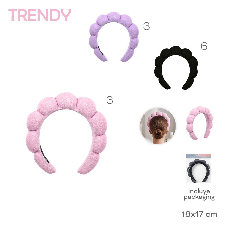 Vincha Make Up Trendy Varios Colores 17803C