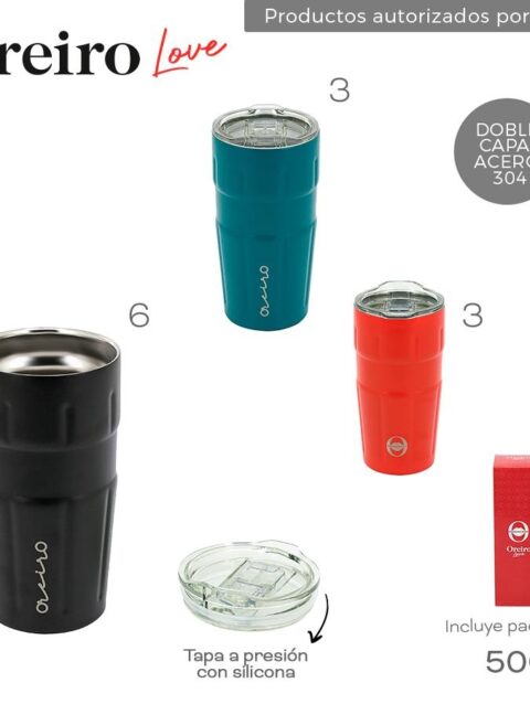 Vaso Termico 500ML Las Oreiro Varios Colores 18388B