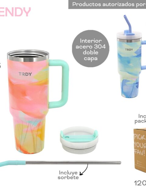 Vaso Termico 1200ML Trendy Aqua 18458B