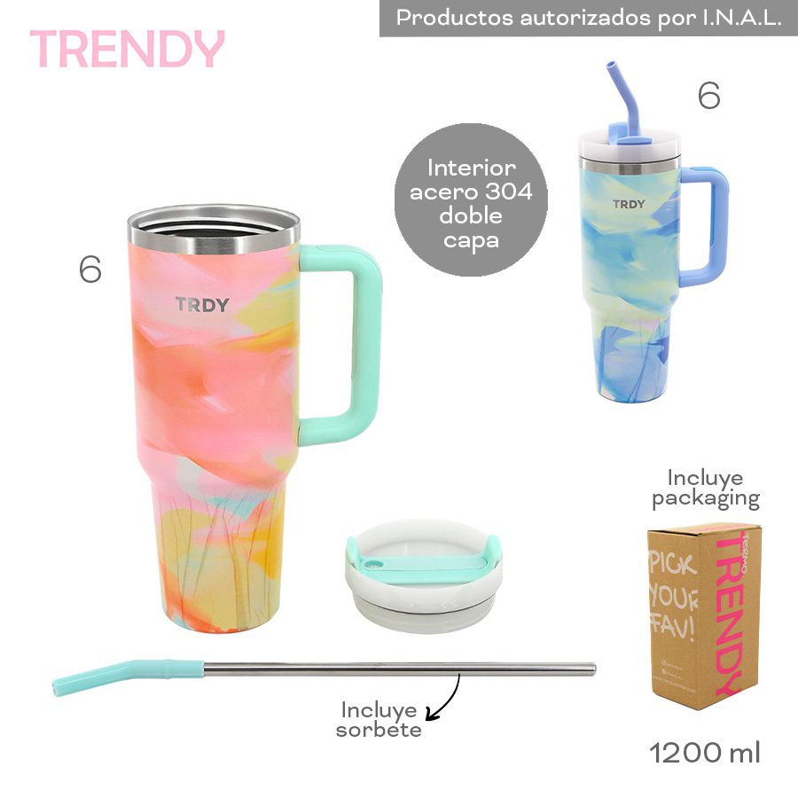 Vaso Termico 1200ML Trendy Aqua 18458B