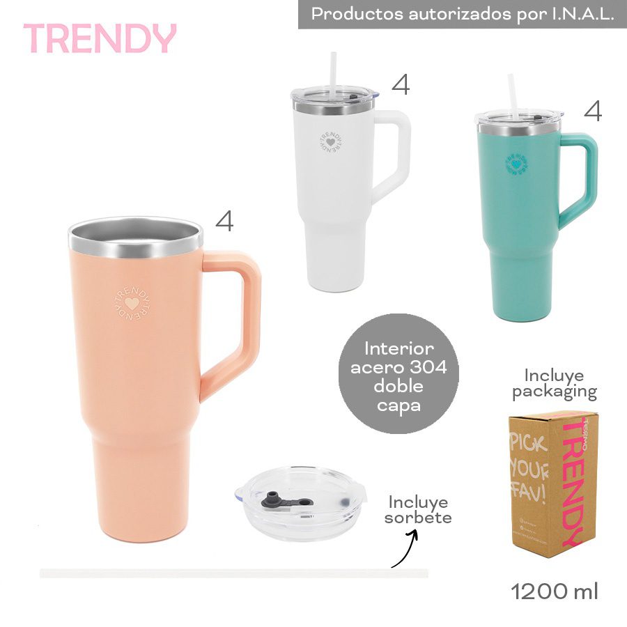 Vaso Termico 1200ML Trendy Aqua 18482B