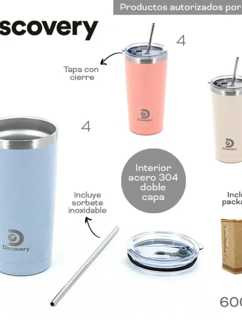 Vaso Termico Discovery Rosa 18495