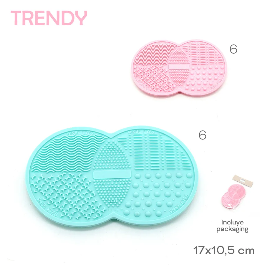 Almohadilla Limpia Pincel Trendy Rosa 18690