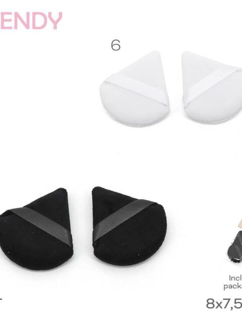 Almohadilla Maquillaje Trendy Blanco 18700B