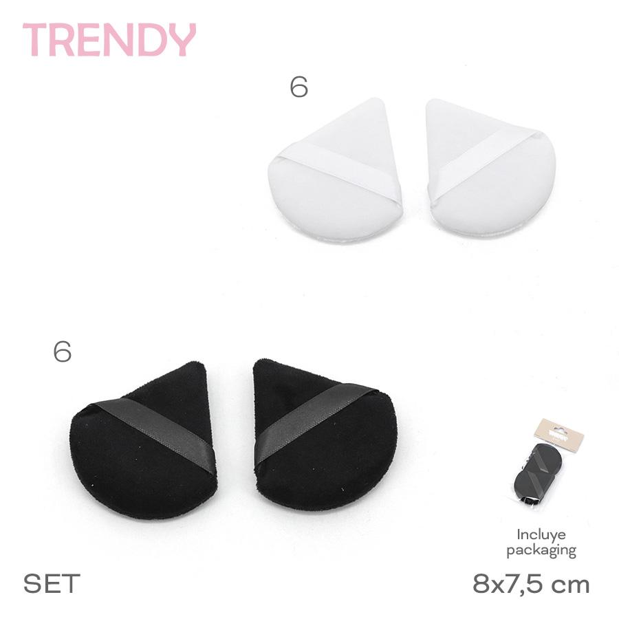 Almohadilla Maquillaje Trendy Blanco 18700B