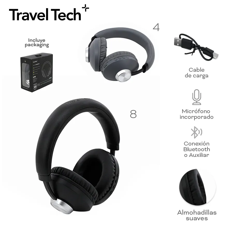 Auriculares Travel Tech Varios Colores 19060
