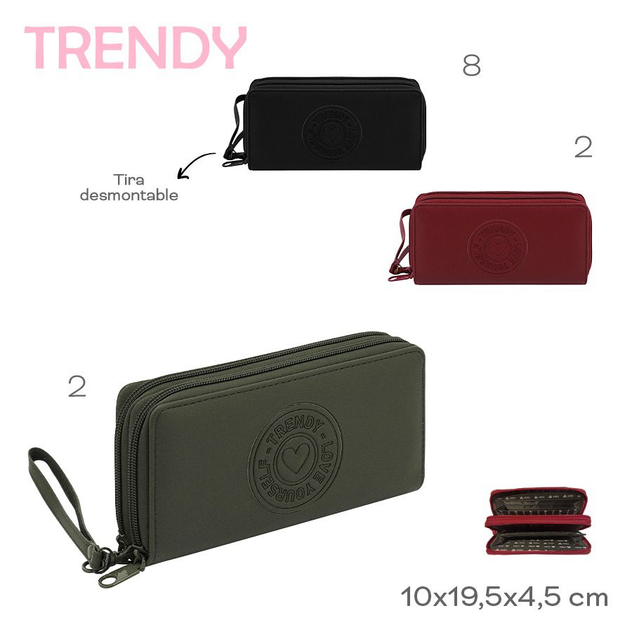 Billetera Trendy Negro 19097