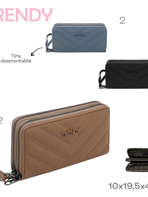 Billetera Trendy Negro 19100