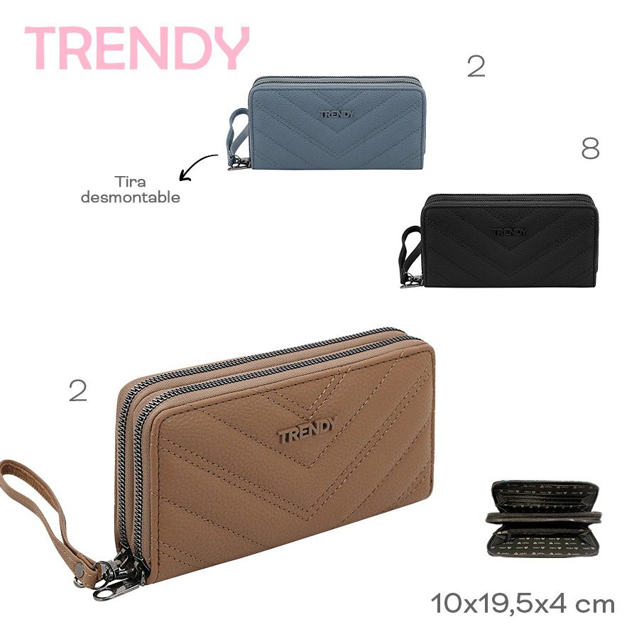 Billetera Trendy Negro 19100