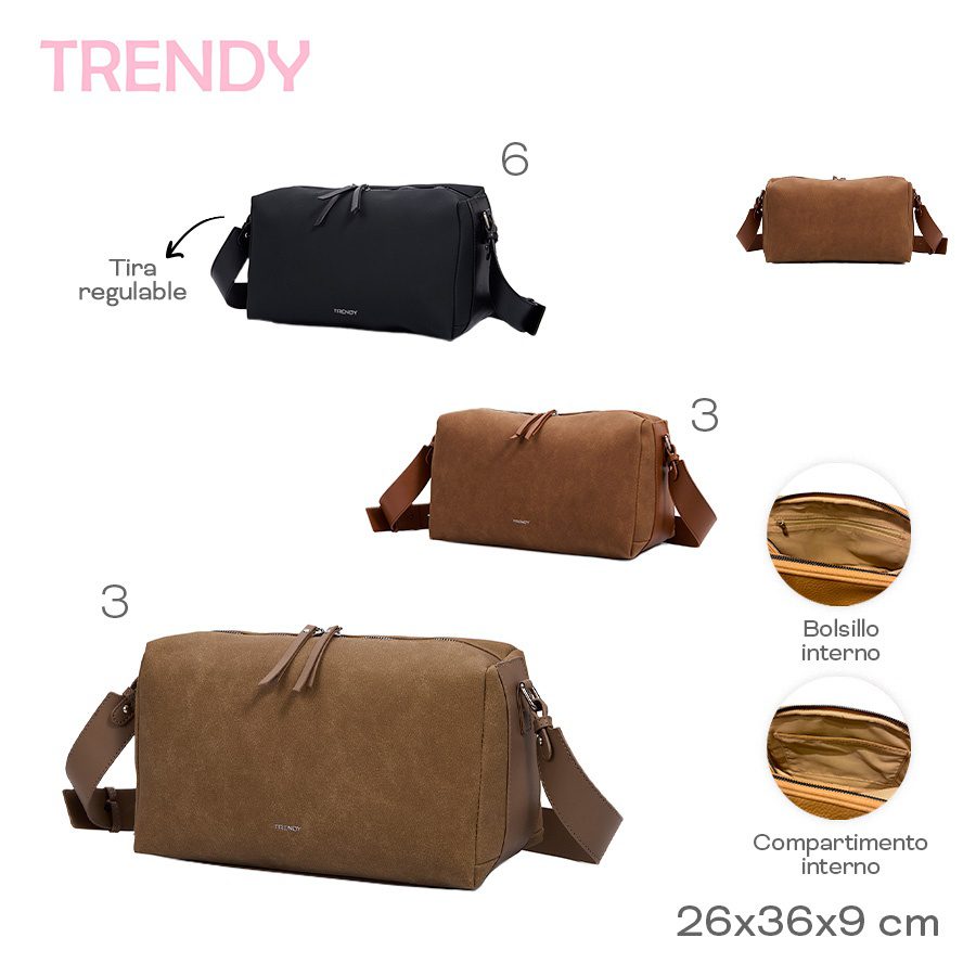 Bandolera Trendy Varios Colores 22570