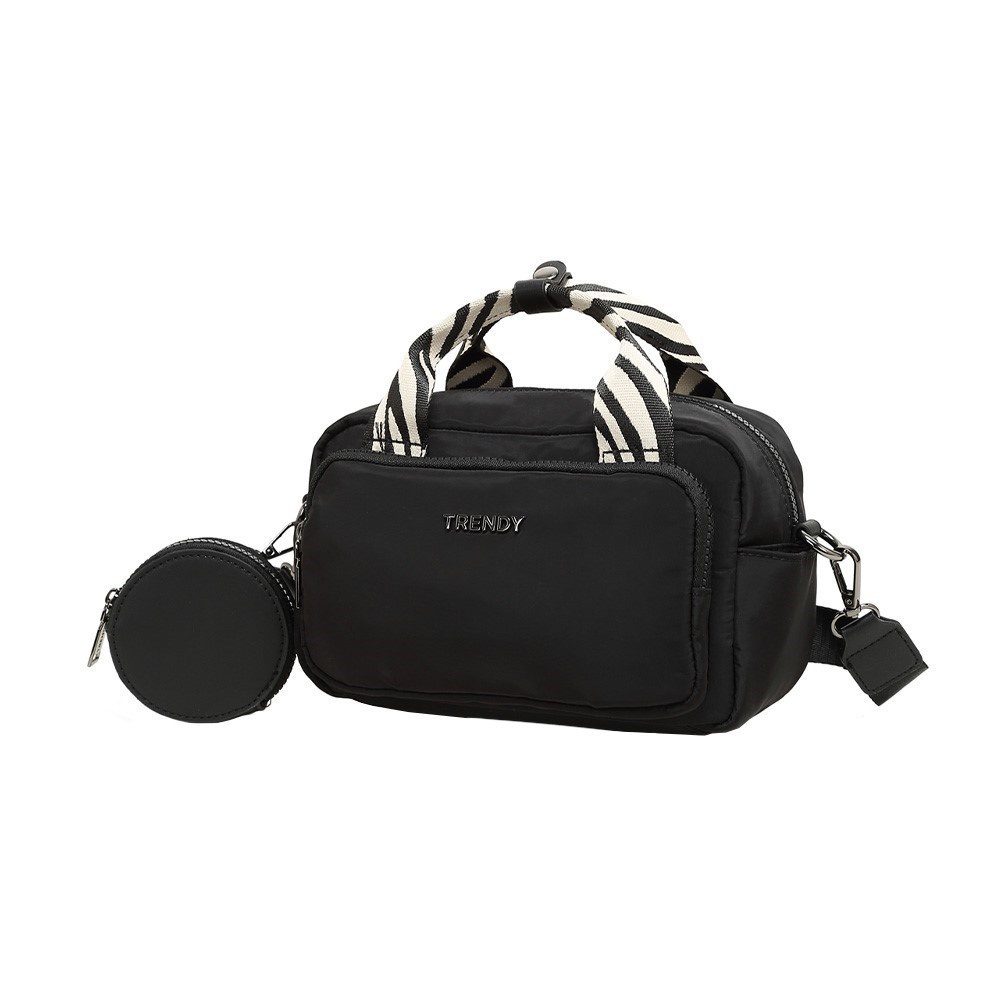 Bandoleral Con Monedero Trendy Negro 22744 - Imagen 2