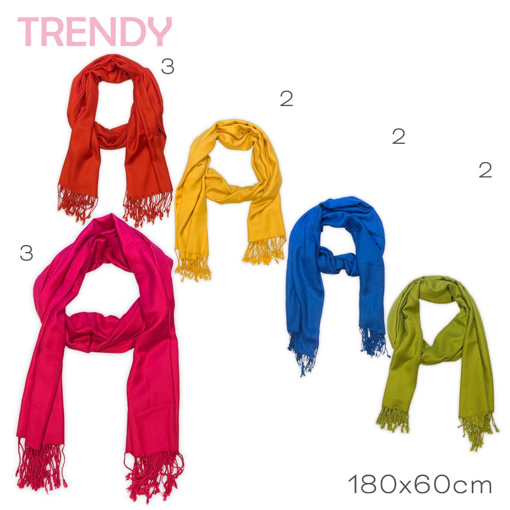 Pashmina India Trendy Varios Colores 27301